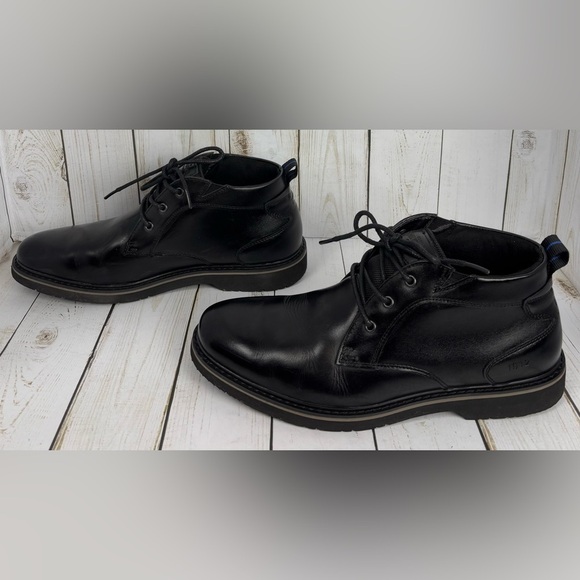 NEW Nunn Bush Denali Waterproof Plain Toe Chukka Memory Foam Comfort Gel 8 Blk - Picture 5 of 8